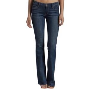 Paige Rising Glen Mid-Rise Dark Wash Bootcut Denim Jeans Women's Size 29